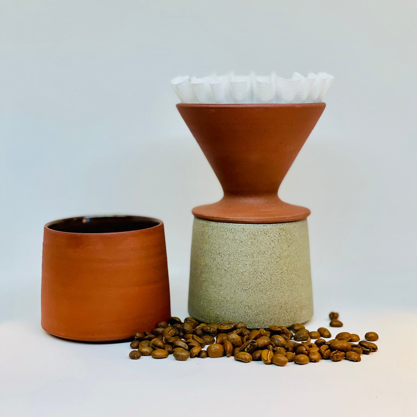 kaffe filter brygger enkelt kop